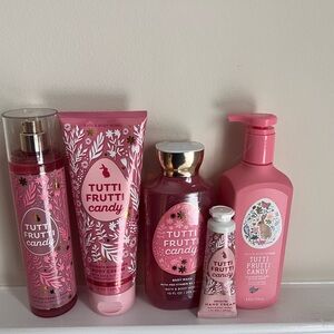 Bath & Body Tutti Frutti Candy 5 piece set Easter Jelly Beans Fragrance Easter